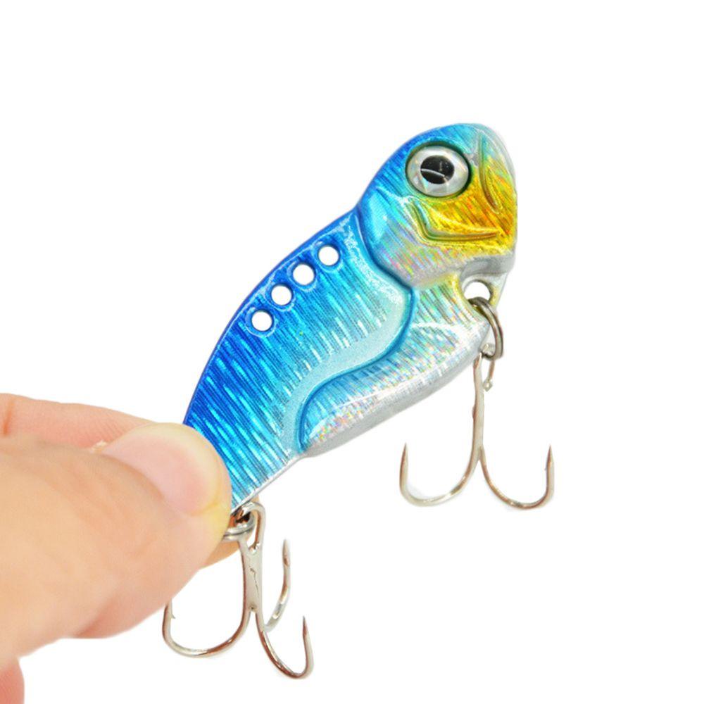 Mồi Câu Cá Giả Bằng Kim Loại Cứng Kèm Móc Mắt 3D