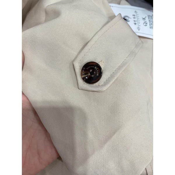 Áo khoác nữ mangto dáng ngắn 2 lớp (măng tô), áo khoác mangto nữ cổ vest dáng ngắn kèm đai kiểu Hàn Quốc