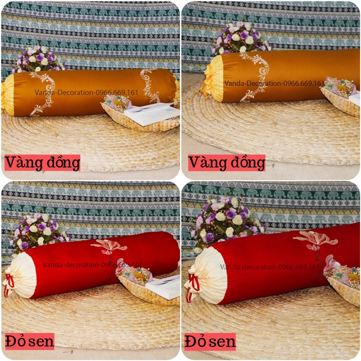 Vỏ gối ôm Cotton Lụa họa tiết đẹp dễ dàng mix phối phong cách đơn giản