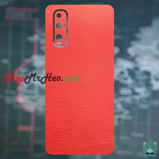 Skin Dán Mặt Sau Lưng Vân Nhôm OPPO Find X - OPPO Find X2 - Find X2 Pro - Dán giả kim loại nhiều màu