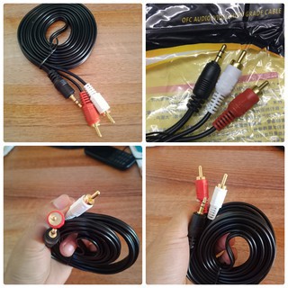 Dây loa 1 đầu 3.5mm ra 2 AV dài 1m5