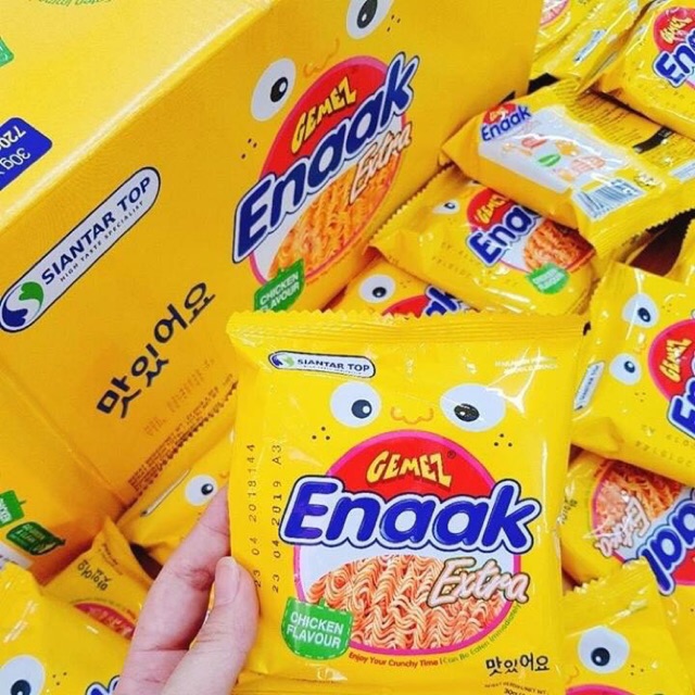 Snack mì ăn liền enaak 24 gói/30gr vàng