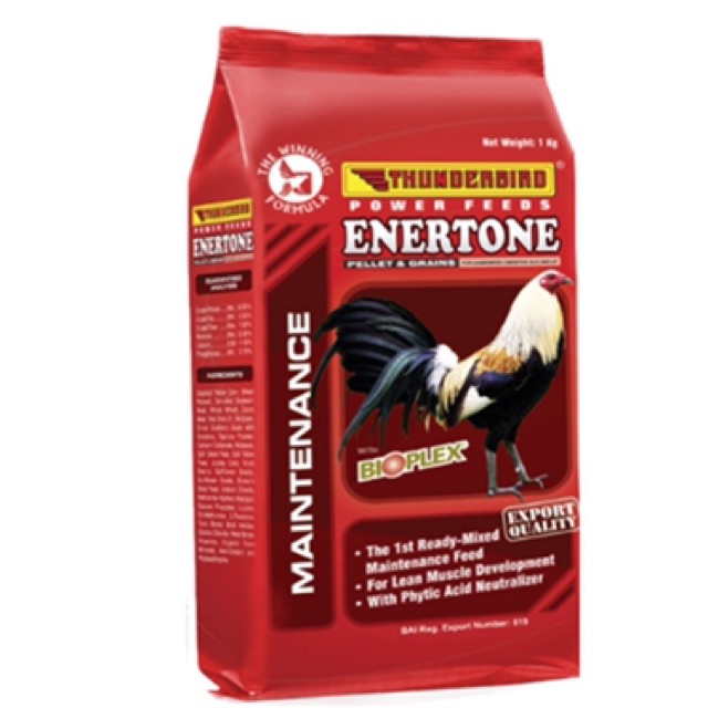 Cám đỏ ENTERTONE Thunderbird cho Gà Đá gói 1kg - date mới.