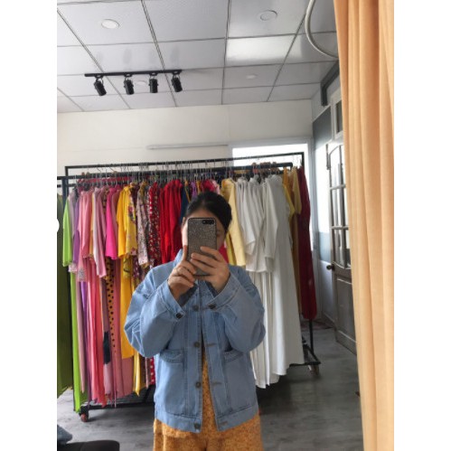 Áo khoác jean nữ Essential Losangeles cao cao cấp form 40-58kg Panda.