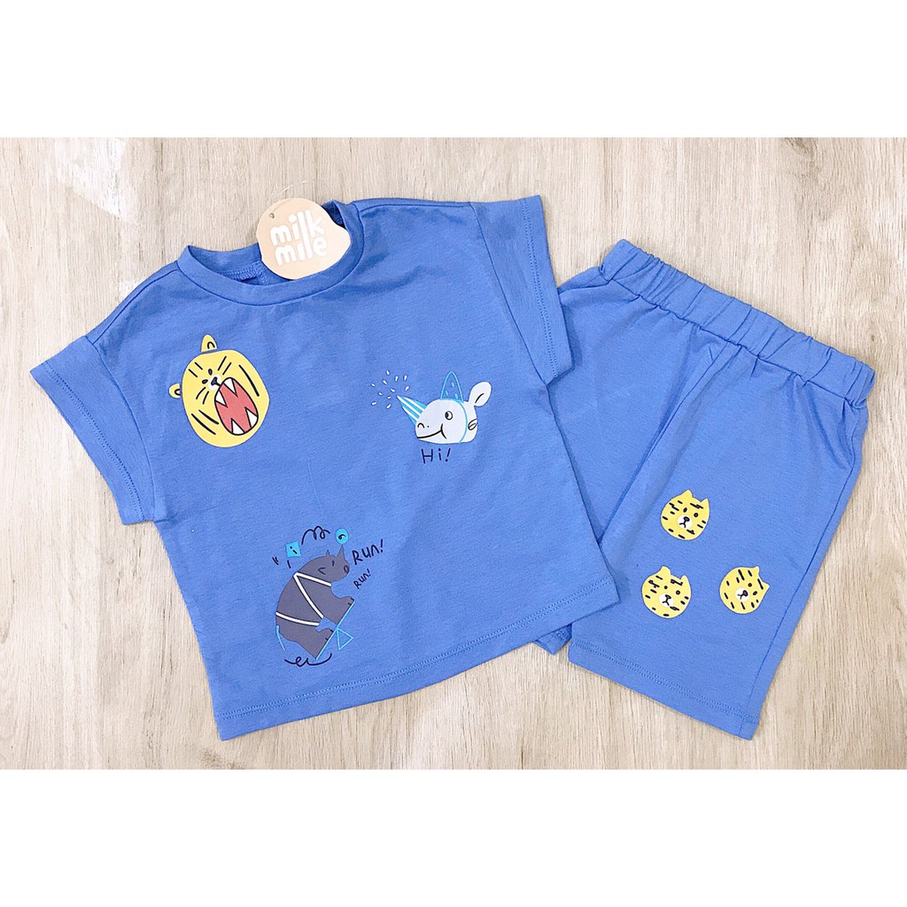 Bộ cộc Milk Mile hình hổ màu xanh | BigBuy360 - bigbuy360.vn