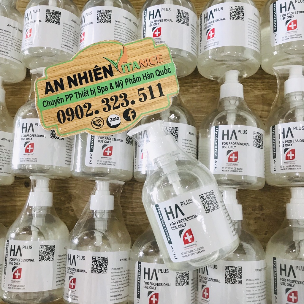Serum cấp ẩm căng bóng da HA Plus 500ml