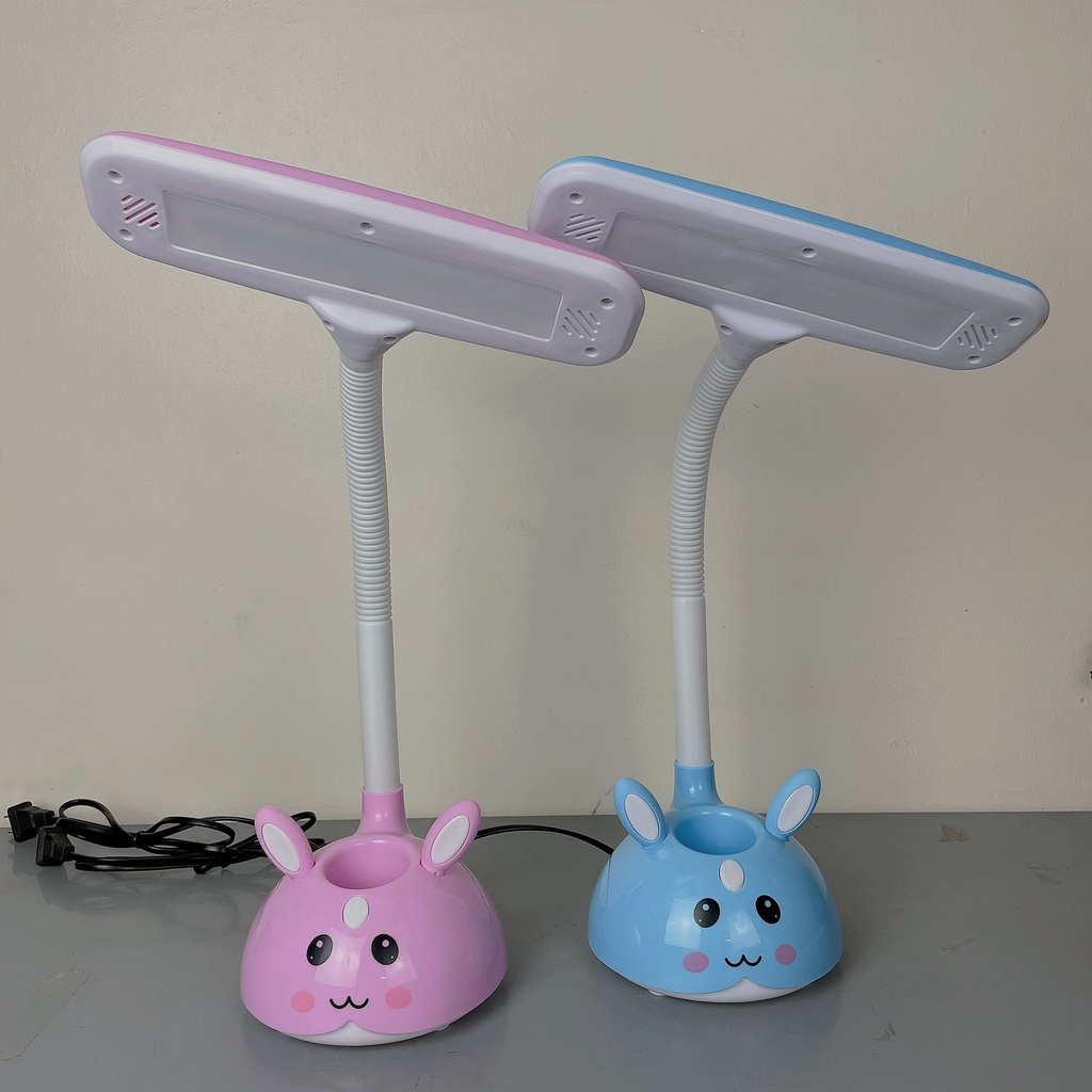 Đèn học để bàn HELLO KITY đổi 3 màu ánh sáng kèm bóng LED 6W tiết kiệm điện năng, bảo vệ thị lực