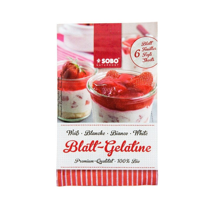 Bột gelatine hữu cơ Sobo gói 9g gelatin làm kẹo dẻo chipchip cho bé - Mint ăn dặm