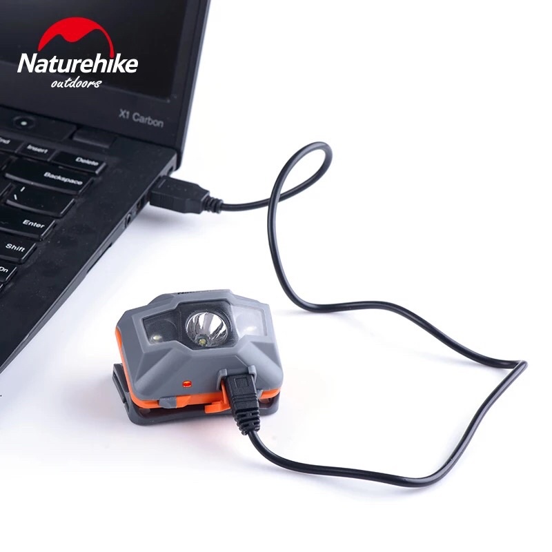 Đèn pin đội đầu, đeo trán siêu sáng sạc USB NatureHike NH00T002-D