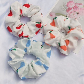 Dây buộc tóc scrunchies hình quả lê xinh xắn