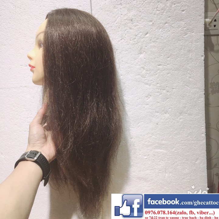 Đầu Manocanh Chịu Nhiệt Tốt, tóc thật để Học Bới Tóc