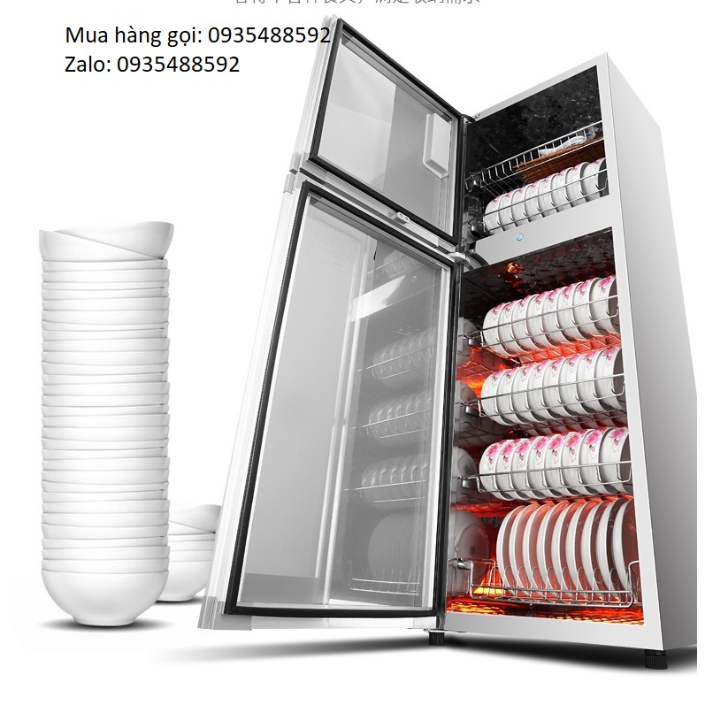 Máy sấy chén bát diệt trùng khử khuẩn 150L- Kháng khuẩn mạnh mẽ- khử khuẩn ozone & UV- Bảo hành 1 năm