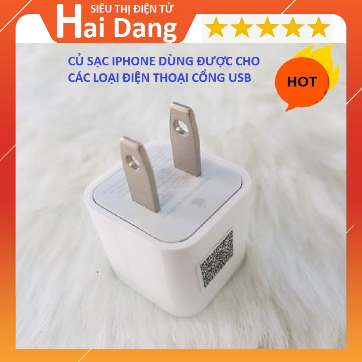 CỦ SẠC, CỐC SẠC, MAIN A1 DÙNG CHO IPHONE 5 IPHONE 6 IPHONE 6 PLUS IPHONE 7 IPHONE 8 - IPHONE X
