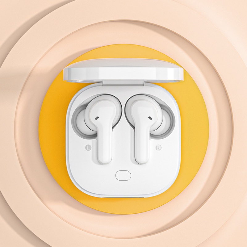 Tai nghe bluetooth QCY T13 có micro bản mới hai màu trắng đen thời gian nghe cực lâu âm thanh chất lượng