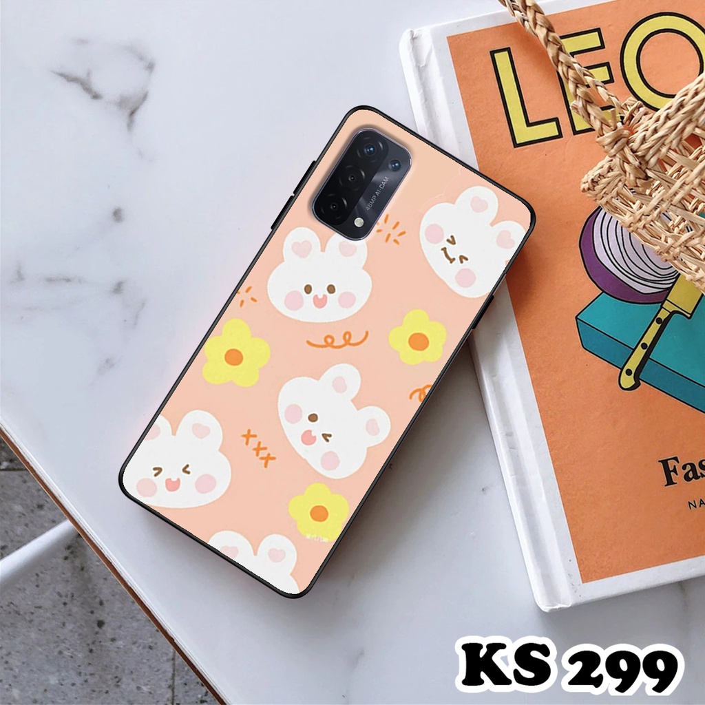 Ốp lưng Oppo A54 - Oppo A54 5G - Oppo A54s - Ốp in hình Gấu&amp;Thỏ siêu xinh - Lưng nhám viền TPU