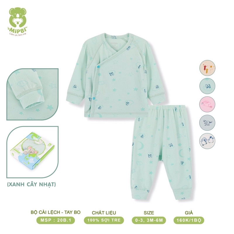 Bộ dài tay thu đông hãng mippi