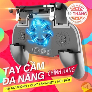 Tay cầm chơi game - Quạt tản nhiệt kiêm Sac dự phòng - PUBG, ROS, FF -DC3403