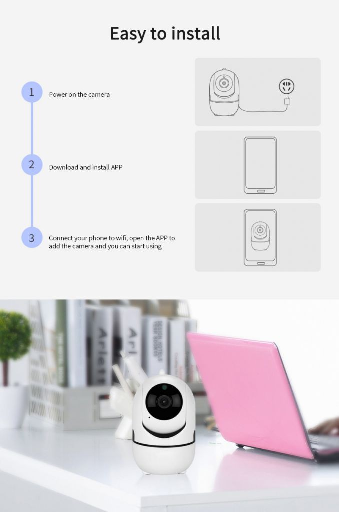 Camera Giám Sát Tích Hợp Wifi Thông Minh 1080p | BigBuy360 - bigbuy360.vn