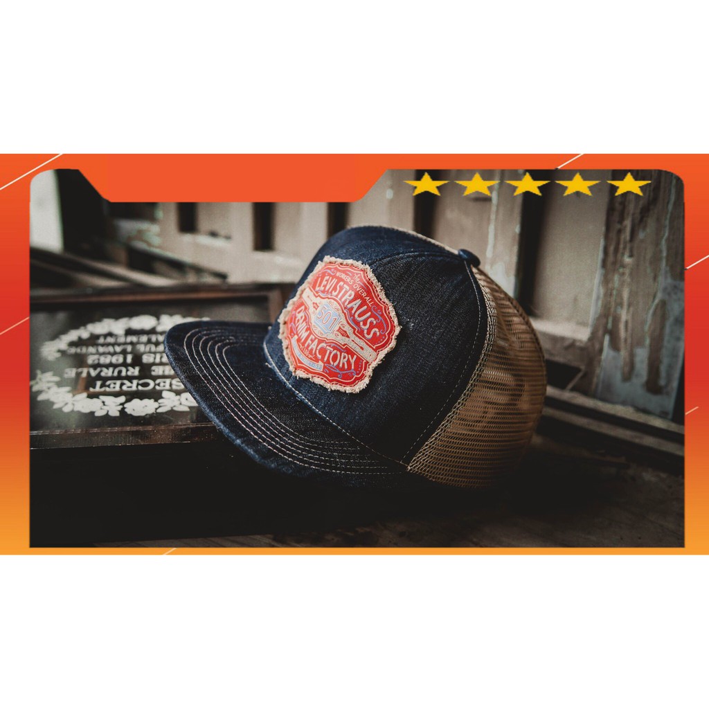 Mũ Snapback Levis Denim