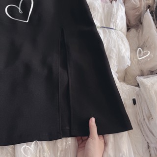 CHÂN VÁY MIDI XẺ TÀ