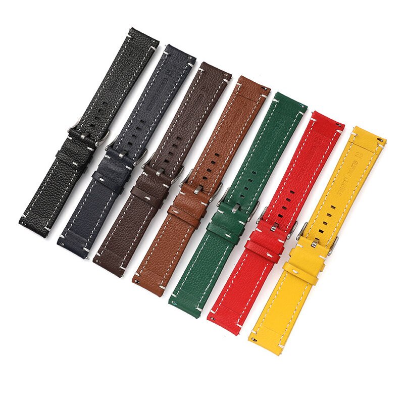 Dây Đeo Đồng Hồ Bằng Da Bò Mềm 18mm 19mm 20mm 21mm 22mm 24mm Tháo Gỡ Nhanh