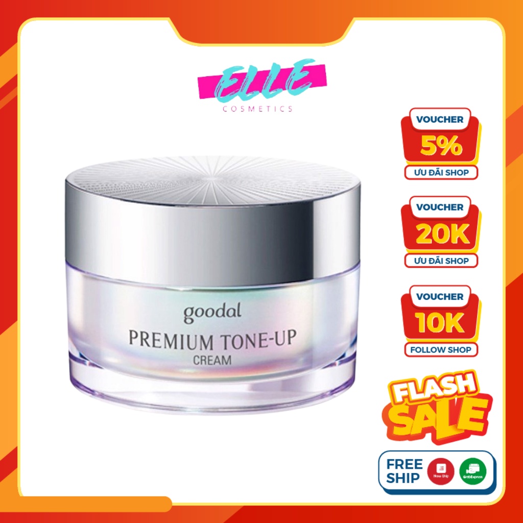 Kem dưỡng da ốc sên Goodal Premium Snail Tone-Up Cream Hàn Quốc mẫu mới 30ml