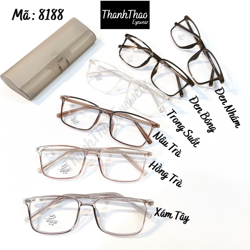 (Ảnh Chụp Thật ) Gọng Kính Mắt Cận Nam Nữ Dáng Vuông 8188 Nhiều Màu Hot Trend 2021- ThanhThaoEyewear | BigBuy360 - bigbuy360.vn