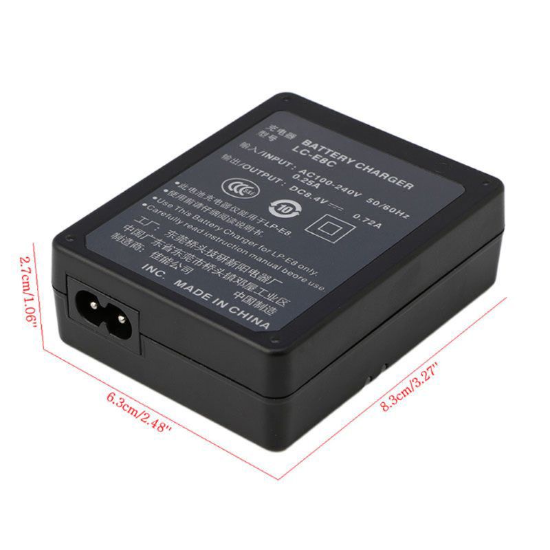 SPMH LC-E8C LC-E8E Battery Charger For Canon LP-E8 Battery EOS 550D 600D 700D T2i T3i