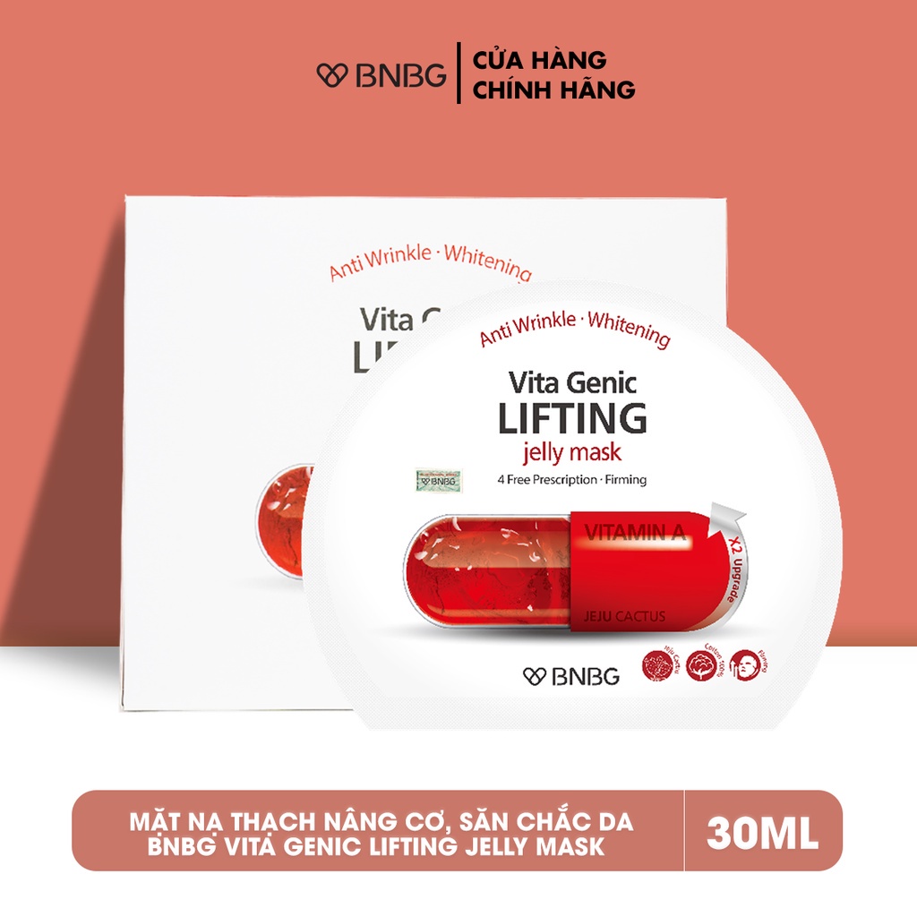 Combo 10 Mặt Nạ  Chống Lão Hoá BNBG (5 Lifting + 5 WHP) 30ml/miếng