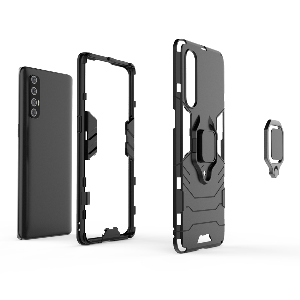 Ốp điện thoại chống sốc bằng PC cứng có giá đỡ cho Oppo Reno 3 Pro Reno3