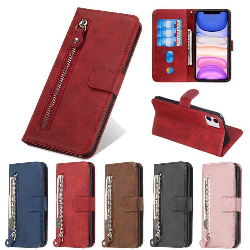 Bao Da Có Ngăn Đựng Thẻ Tiện Dụng Cho for iPhone11 Pro Xs Max Xr I8 I7 Se 2020