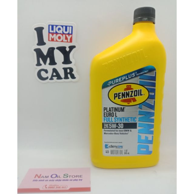 Nhớt tổng hợp cao cấp cho xe tay ga Pennzoil Ultra Platinum 5w-30.