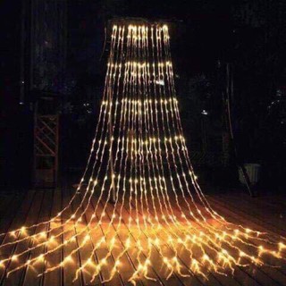 Đèn led thả rèm mưa rơi, thác nước - đèn nháy thả mành, trang trí, decor, lễ tết, noel, sinh nhật -gd183