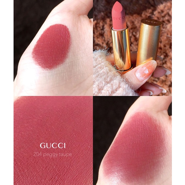 Son Gucci Rouge A Levres Matte Lipstick, Son Dưỡng có màu Gucci bản mới nhất 2021