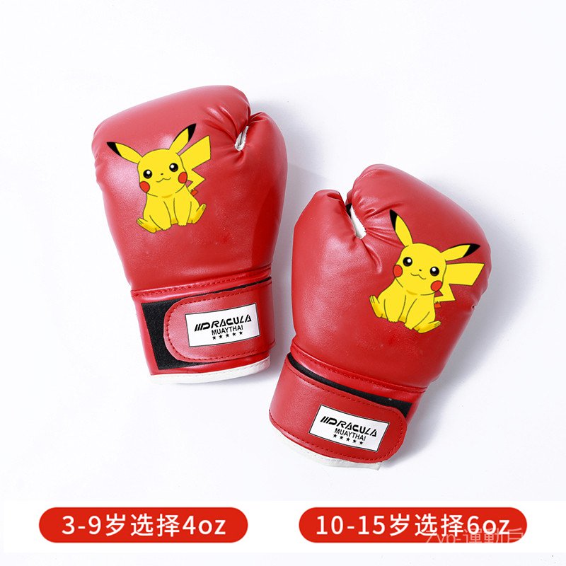 Bộ Đồ Tập Boxing In Hoạt Hình Pikachu Dễ Thương Cho Bé 3-13 Tuổi