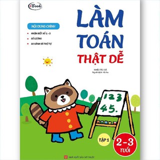 Sách thiếu nhi - LÀM TOÁN THẬT DỄ 2-3 tuổi(bộ 2c)