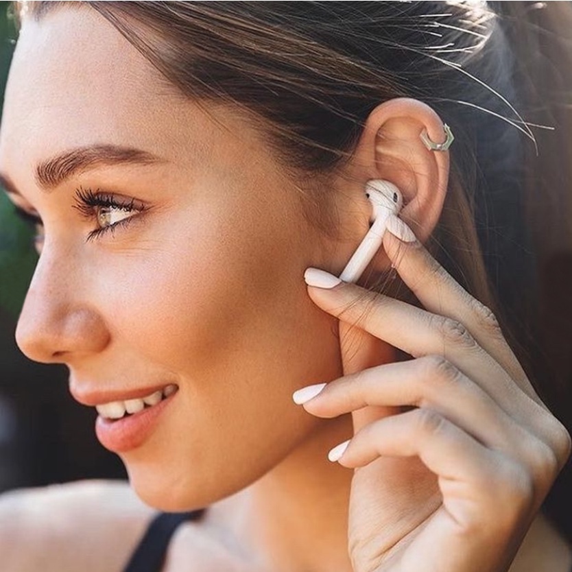 Tai Nghe Bluetooth Không Dây AP2 - Định Vị - Đổi Tên - Sạc Không Dây- Pin Trâu  - Chính Hãng HD DESIGN