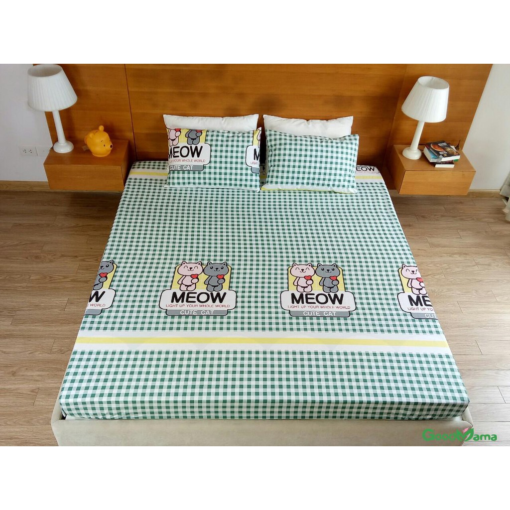 Ga chống thấm cotton cao cấp Goodmama 2 lớp 100% cotton: Loại 1