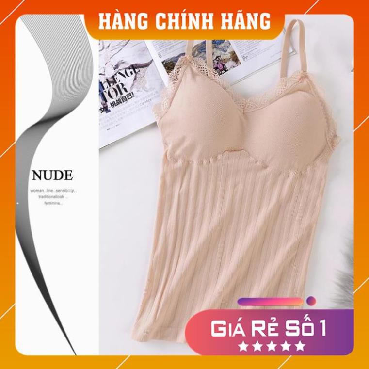 Áo bra kết hợp áo 2 dây dáng dài Cotton Polyamide siêu co giãn, Freesize 40-65kg FLA38