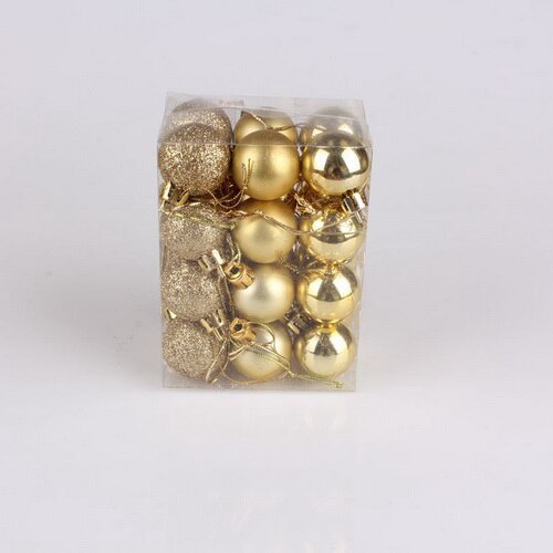 24 quả châu 3cm trang trí cây thông Noel