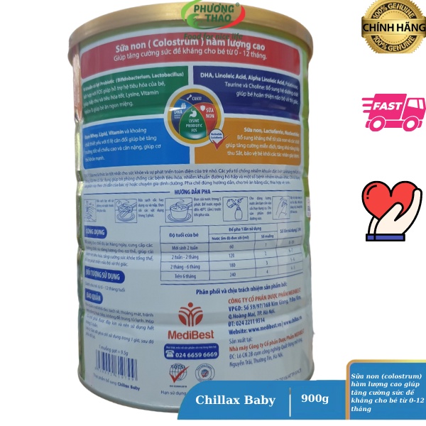 Sữa Chillax Baby 900G Date mới