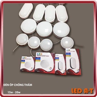 Đèn ốp trần led chống ẩm 15w và 20w ánh sáng trắng chuyên dùng cho phòng vệ sinh nhà tắm nhưng nơi ẩm có hơi nước