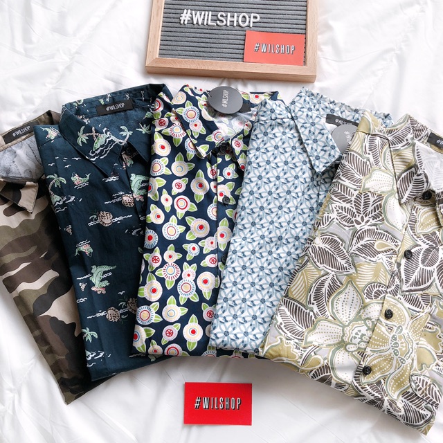 ÁO SƠ MI FREESIZE HOẠ TIẾT