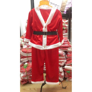 Bộ đồ ông già noel nhung đáng yêu cho bé