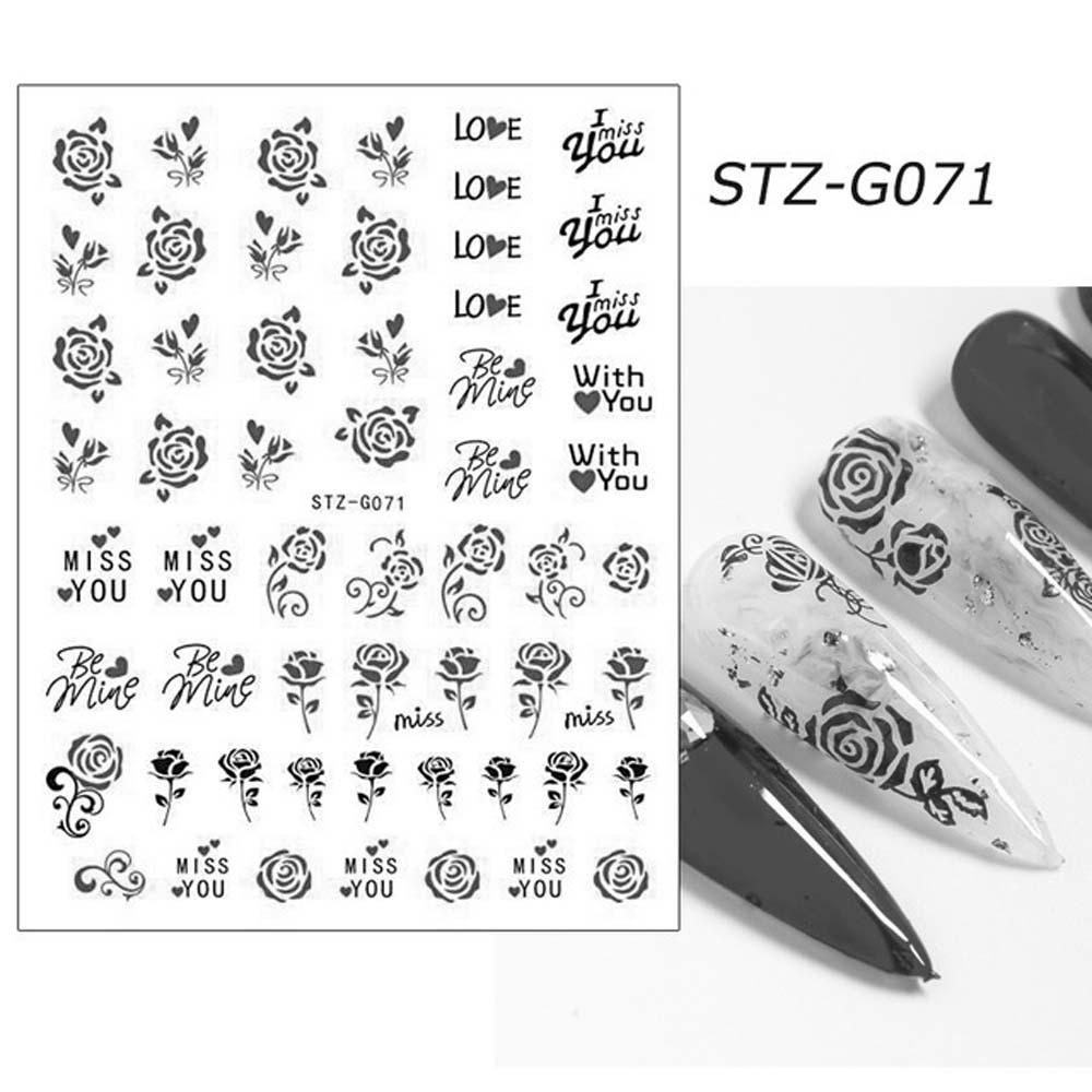 Miếng Dán Trang Trí Móng Tay 3D Cho Ngày Valentine