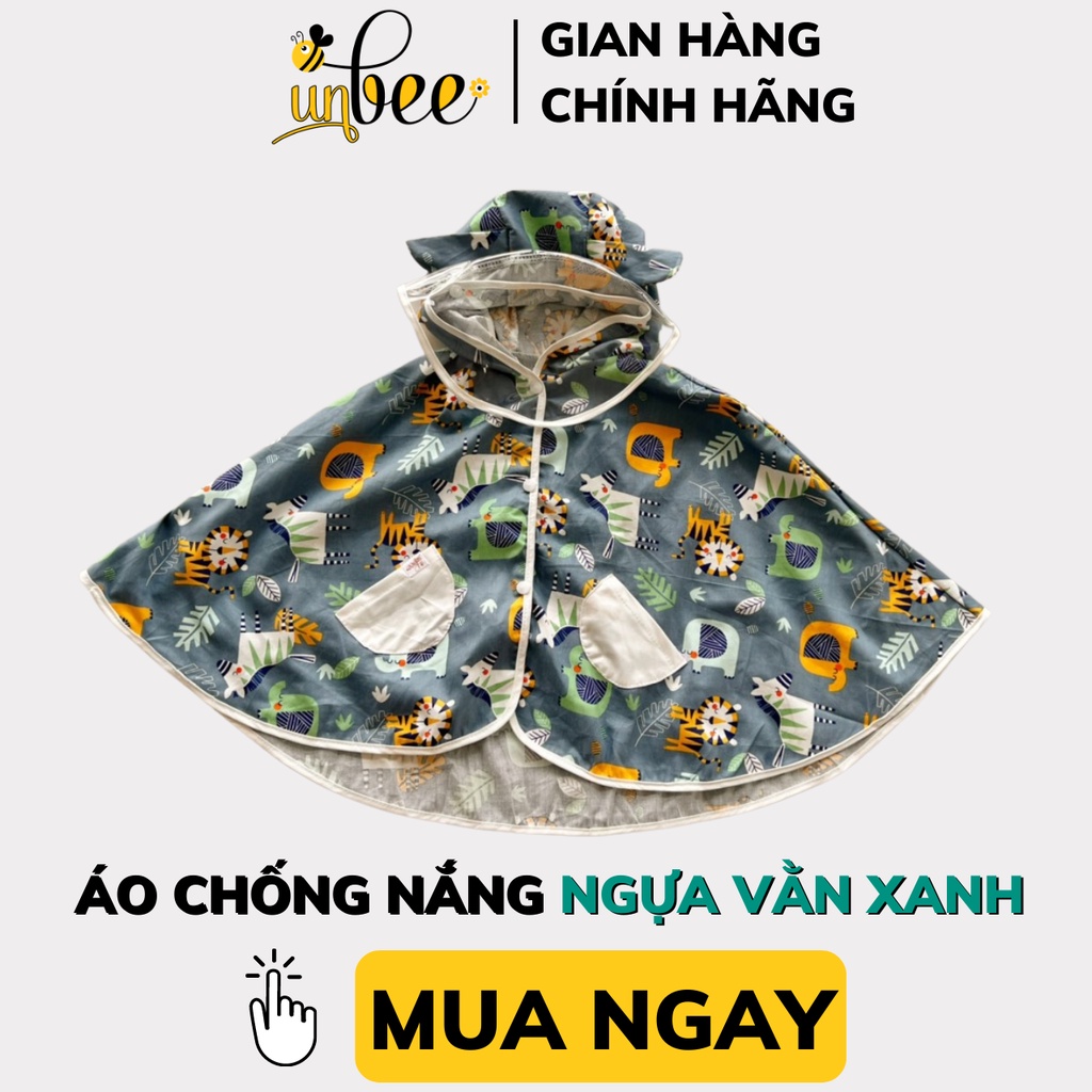 Áo Chống Nắng Unbee Cho Bé Chống Gió, Có Kính Chống Giọt Bắn, Chất Vải Thô Lụa Thoáng Mát, An Toàn - AC001