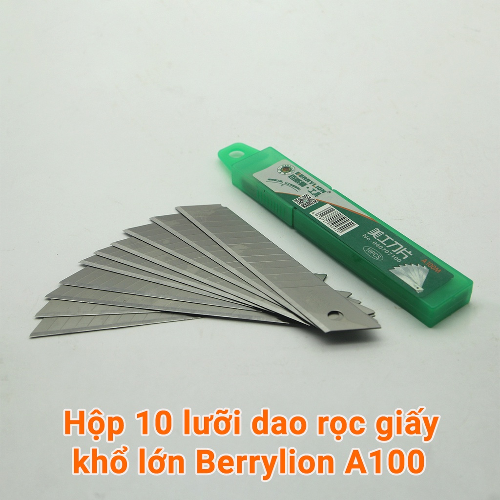 Hộp lưỡi dao rọc giấy Berry Lion ( hộp 10 lưỡi ) - Điện Việt