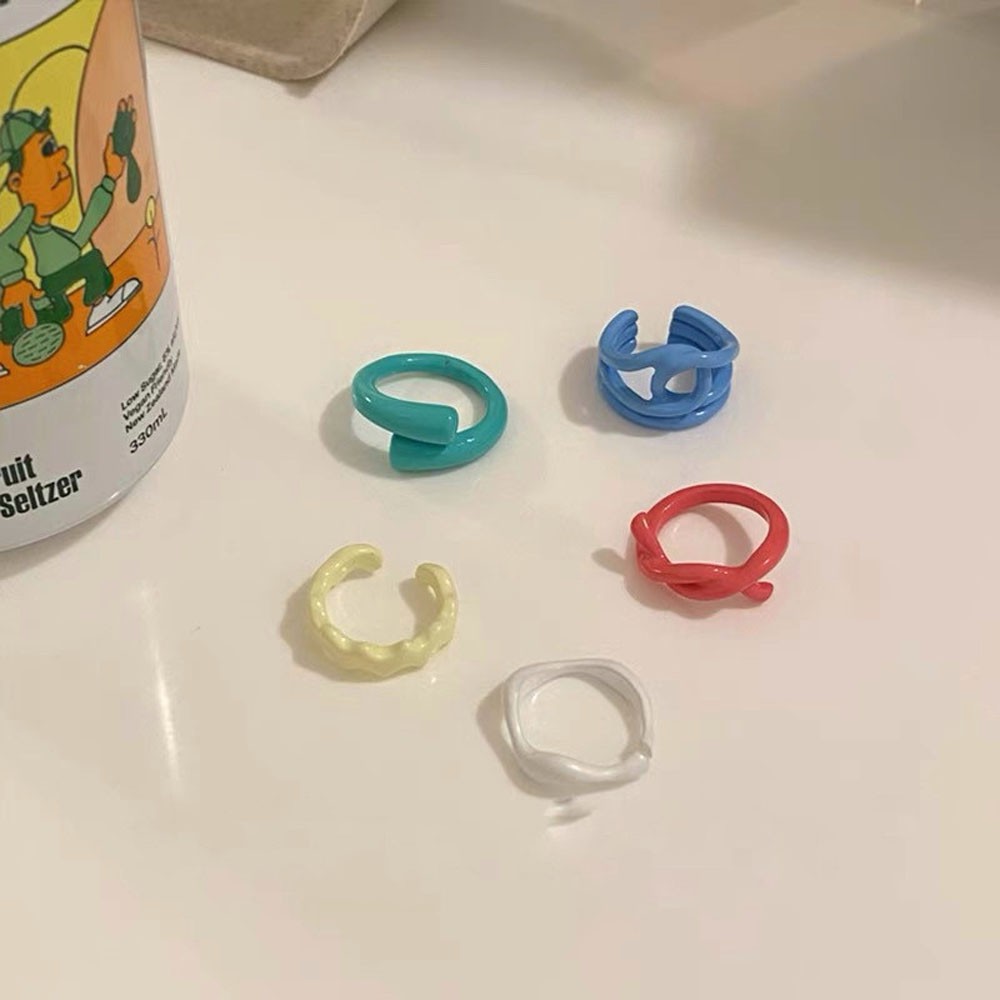 Nhẫn Đeo Tay Kim Loại Phong Cách Hàn Quốc Cho Nam Và Nữ