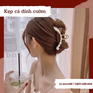 KẸP CÁ KIM LOẠI ĐÍNH CƯỜM