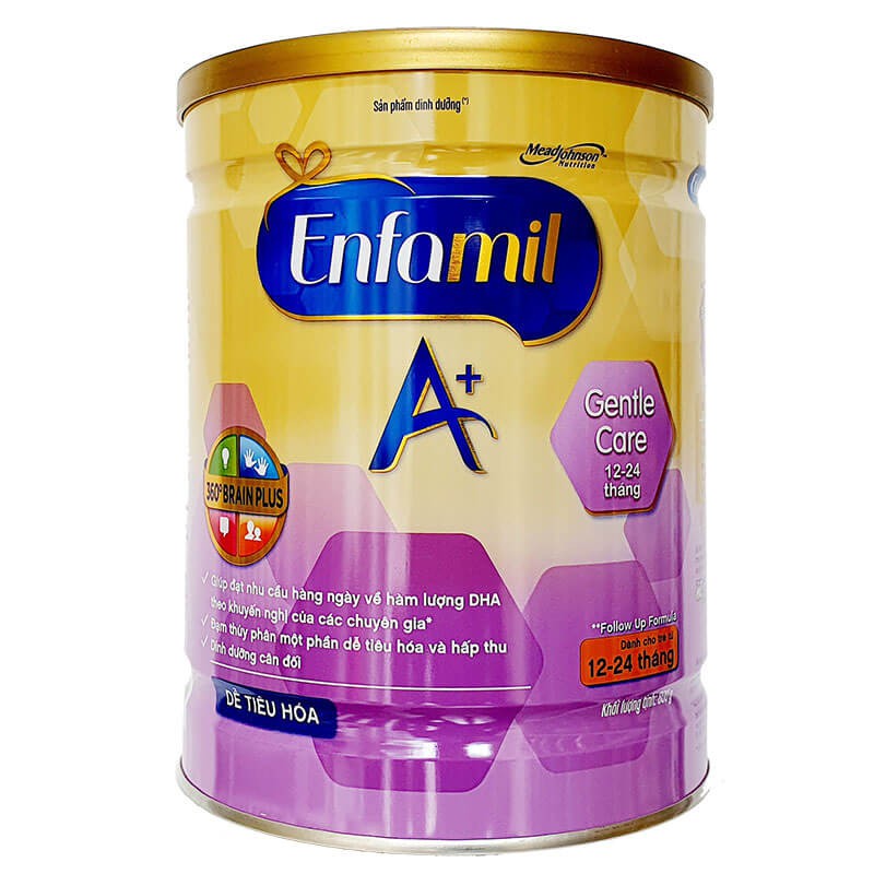 Sữa Enfamil Gentle Care A+ 800g (12-24 tháng)👨‍❤️‍💋‍👨Freeship👨‍❤️‍💋‍👨Chính hãng